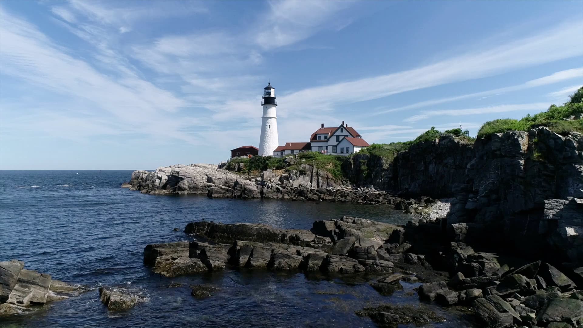 A picture of a lighthouse in Maine